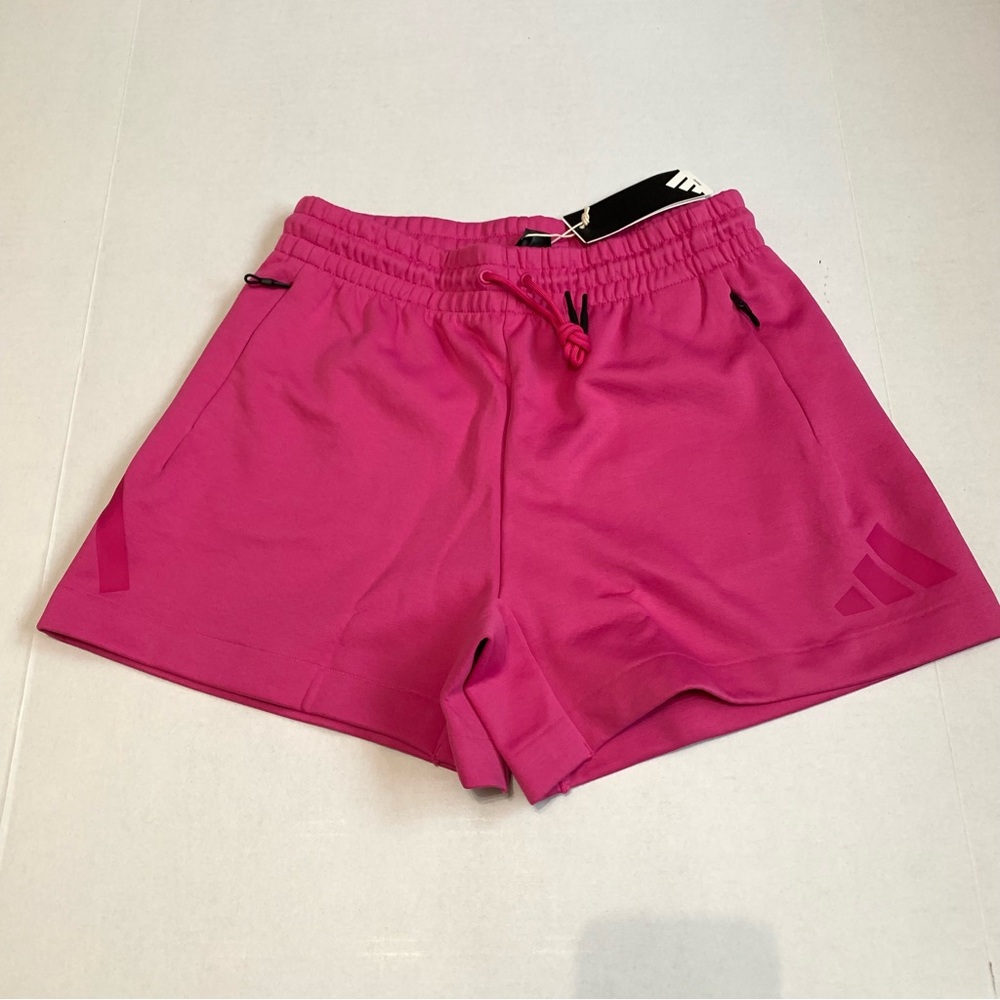 Adidas Z.N.E. Semi Lucid Fuchsia Woven Shorts Women’s Size Medium NEW $55